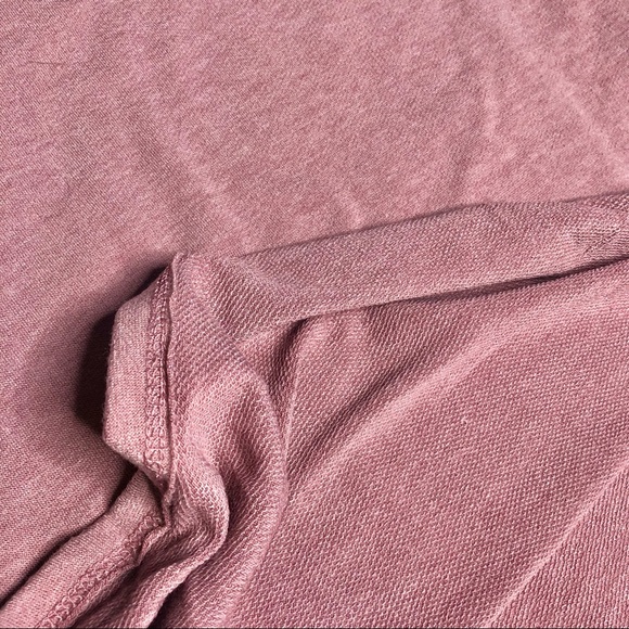 French Terry Long Balloon Sleeves Tunic Mini Dress - Picture 7 of 8